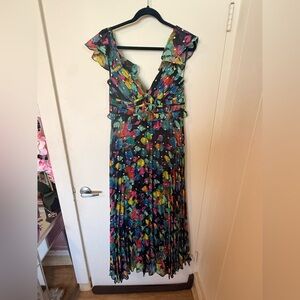 Aqua | Dresses | Aqua Flutter Sleeve Tiered Maxi Dress Nwt Size Medium |  Poshmark